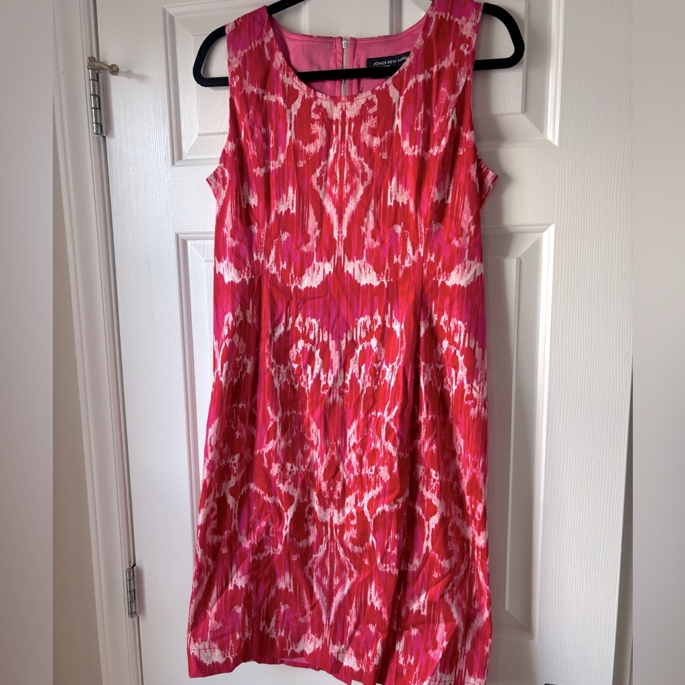 Jones New York Pink and Red Dress